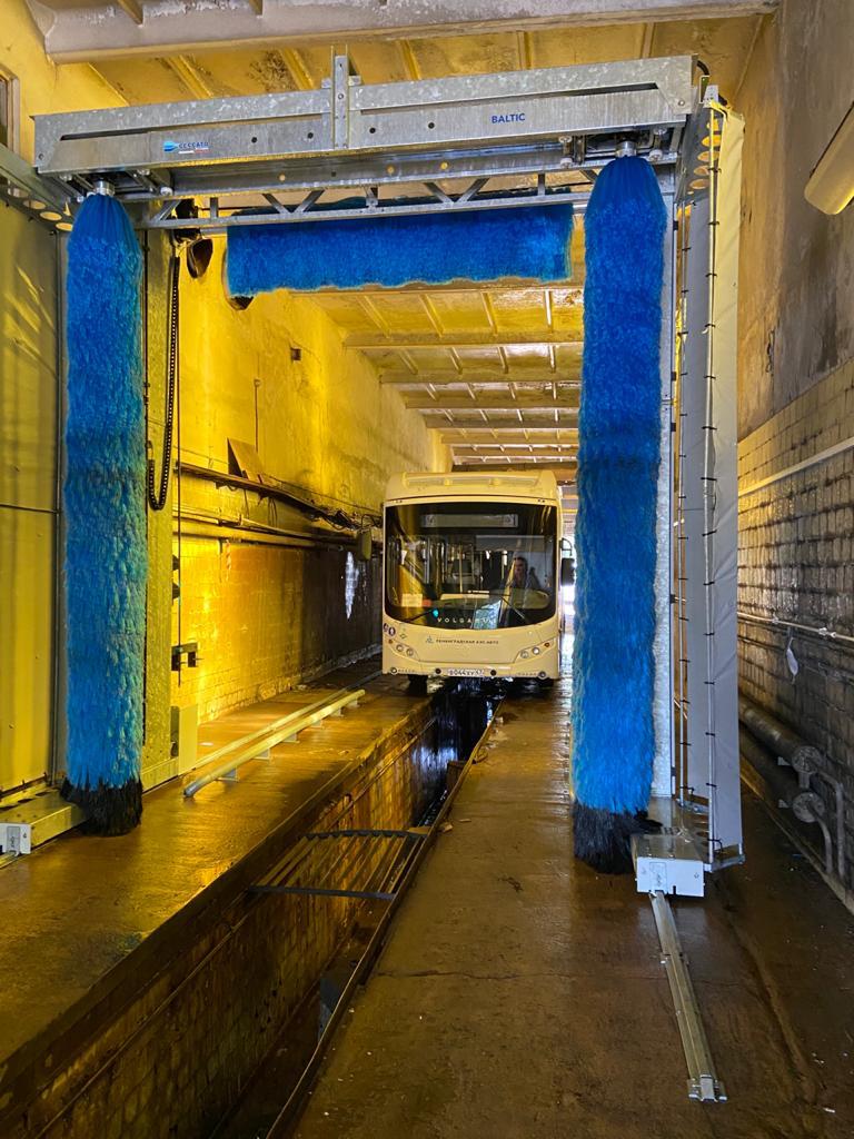 tunnel de lavage poids lourd camion bus